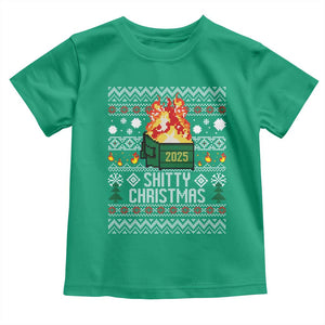 Funny Xmas Lil Dumpster Fire Toddler T Shirt Shitty Christmas Festive Holiday TS11 Irish Green Print Your Wear