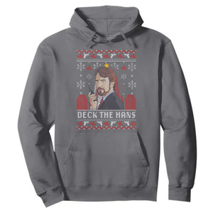 Funny Christmas Nakatomi Plaza Hoodie Deck The Hans TS11 Charcoal Print Your Wear