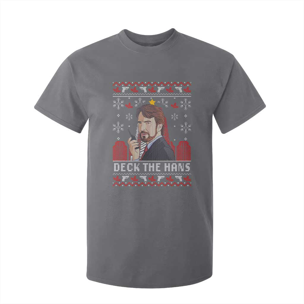 Funny Christmas Nakatomi Plaza T Shirt For Kid Deck The Hans TS11 Charcoal Print Your Wear