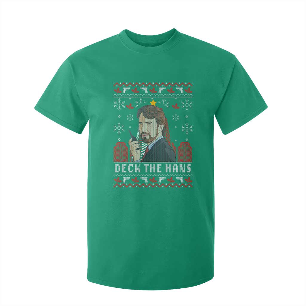 Funny Christmas Nakatomi Plaza T Shirt For Kid Deck The Hans TS11 Irish Green Print Your Wear
