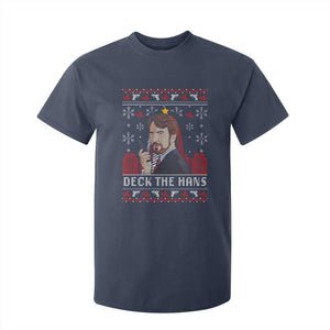 Funny Christmas Nakatomi Plaza T Shirt For Kid Deck The Hans TS11 Navy Print Your Wear