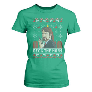 Funny Christmas Nakatomi Plaza T Shirt For Women Deck The Hans TS11 Irish Green Print Your Wear