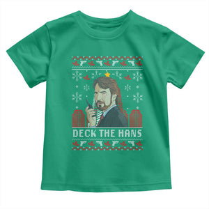 Funny Christmas Nakatomi Plaza Toddler T Shirt Deck The Hans TS11 Irish Green Print Your Wear