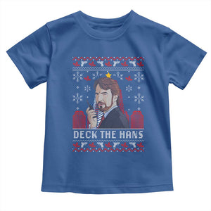 Funny Christmas Nakatomi Plaza Toddler T Shirt Deck The Hans TS11 Royal Blue Print Your Wear