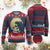 Funny Xmas Godzilla Ugly Christmas Sweater Falalala Godzil La Santa Reindeers Xmas Japanese Monster TS11 Burgundy Print Your Wear