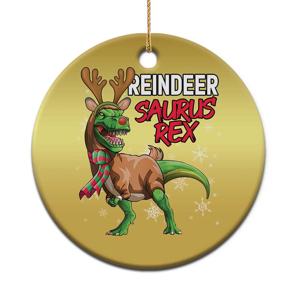 Funny Xmas Rex Dinosaur Christmas Ornament Reindeer Saurus Rex Xmas Dinosaur TS11 Print Your Wear