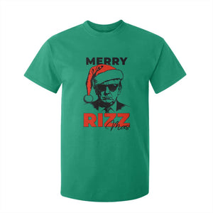 Funny Merry Rizzmas Trump T Shirt For Kid Christmas Santa Trump 2024 TS11 Irish Green Print Your Wear