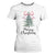 Funny Coquette Merry Christmas T Shirt For Women Pink Bow Xmas Tree TS11 White Print Your Wear