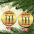 Funny Xmas Hunting Christmas Ornament Xmas Is Calling Camouflage Hunting Whistle TS11 Circle Gold Print Your Wear