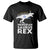 Funny Hanukkah T Shirt Menorah Saurus Rex Dinosaur David Star TS11 Black Print Your Wear