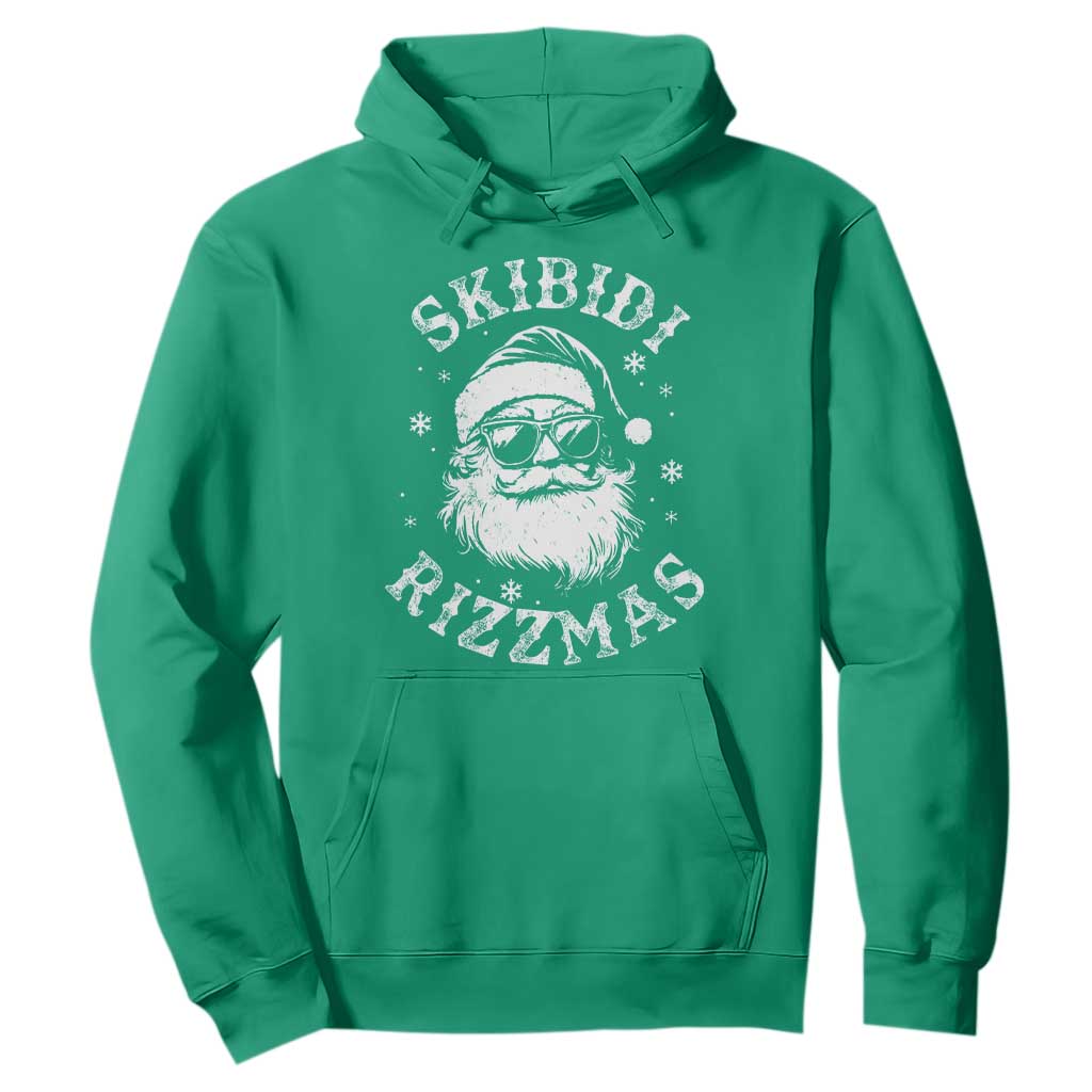 Funny Skibidi Rizzmas Christmas Hoodie Vintage Sigmas Charisma Rizz Cool Santa TS11 Irish Green Print Your Wear