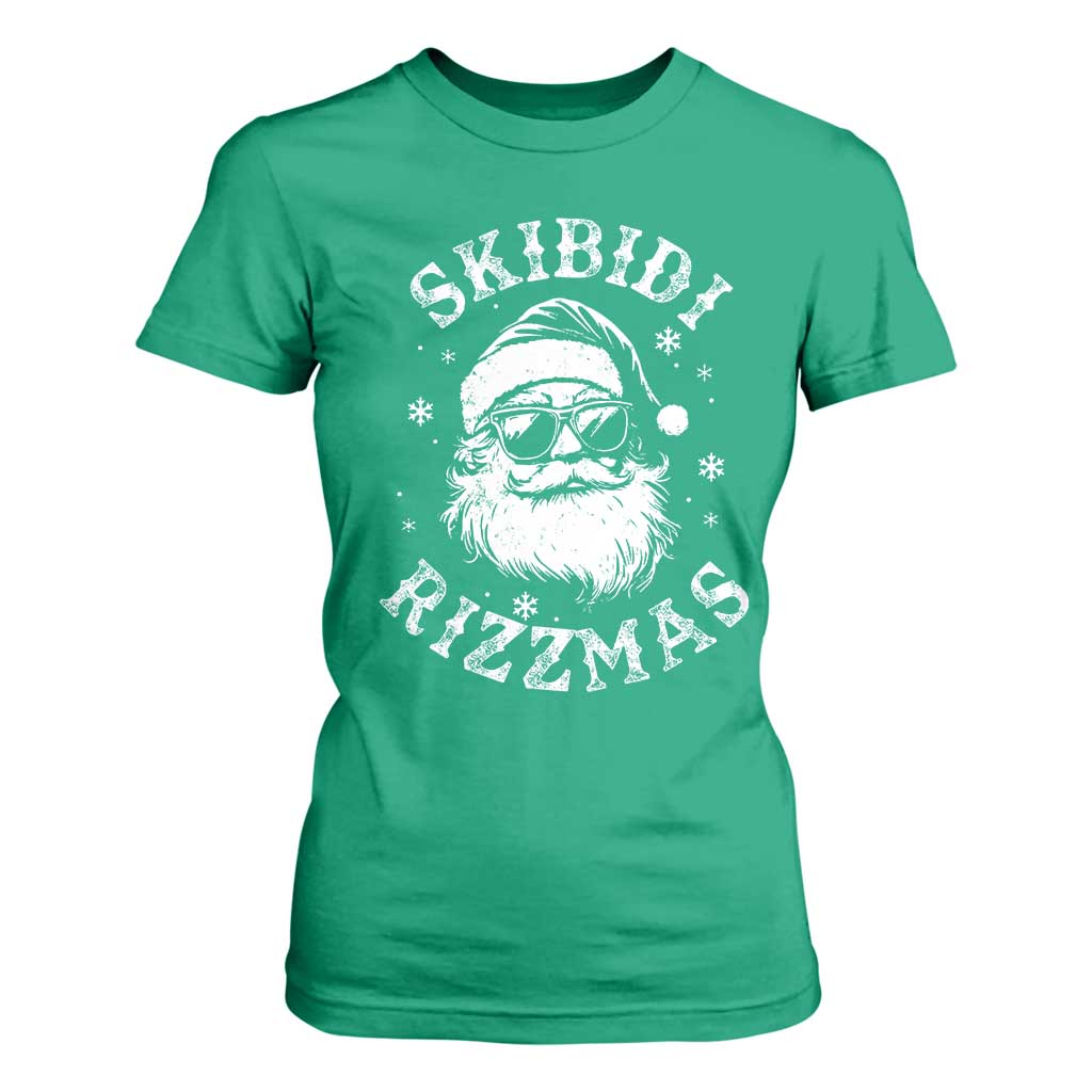 Funny Skibidi Rizzmas Christmas T Shirt For Women Vintage Sigmas Charisma Rizz Cool Santa TS11 Irish Green Print Your Wear
