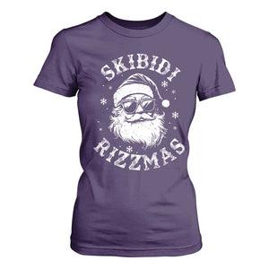 Funny Skibidi Rizzmas Christmas T Shirt For Women Vintage Sigmas Charisma Rizz Cool Santa TS11 Purple Print Your Wear