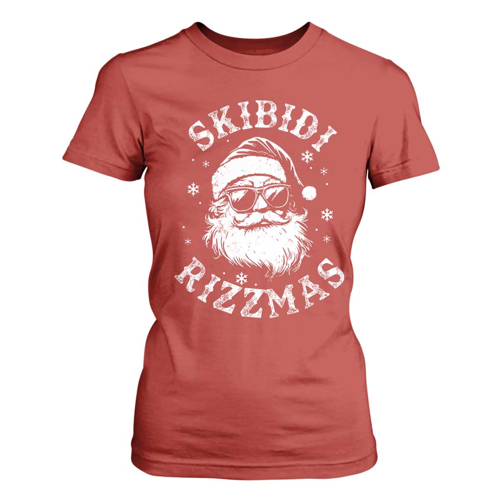 Funny Skibidi Rizzmas Christmas T Shirt For Women Vintage Sigmas Charisma Rizz Cool Santa TS11 Red Print Your Wear