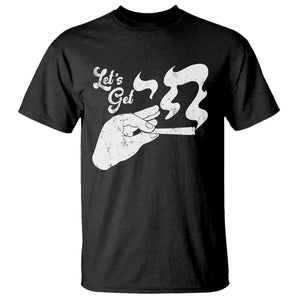Funny Hebrew T Shirt Let's Get Chai Jewish Vintage Cigarette TS11 Black Print Your Wear