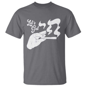 Funny Hebrew T Shirt Let's Get Chai Jewish Vintage Cigarette TS11 Charcoal Print Your Wear