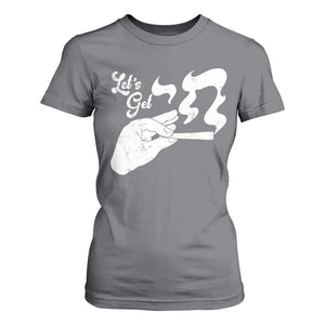 Funny Hebrew T Shirt For Women Let's Get Chai Jewish Vintage Cigarette TS11 Charcoal Print Your Wear