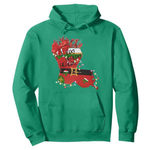 Funny Christmas Cajun Hoodie Triple Heaux Santa Louisiana Map Crawfish TS11 Irish Green Print Your Wear
