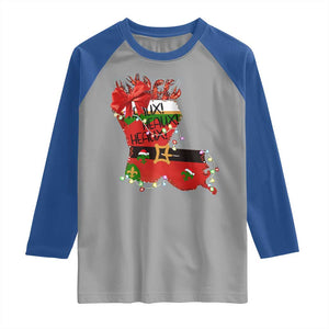 Funny Christmas Cajun Raglan Shirt Triple Heaux Santa Louisiana Map Crawfish TS11 Sport Gray Royal Print Your Wear