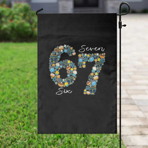 Funny Hanukkah 67 Garden Flag Six Seven Meme Chanukah Dreidel Gelt Star Of David TS11 Print Your Wear