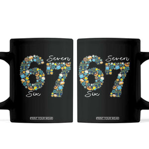 Funny Hanukkah 67 Coffee Mug Six Seven Meme Chanukah Dreidel Gelt Star Of David TS11 Black Print Your Wear