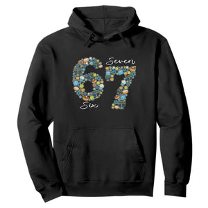 Funny Hanukkah 67 Hoodie Six Seven Meme Chanukah Dreidel Gelt Star Of David TS11 Black Print Your Wear