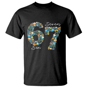 Funny Hanukkah 67 T Shirt Six Seven Meme Chanukah Dreidel Gelt Star Of David TS11 Black Print Your Wear