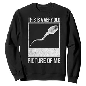 Funny This Is A Very Old Picture Of Me Sweatshirt Adult Humor Gag Gift TS11 Black Print Your Wear