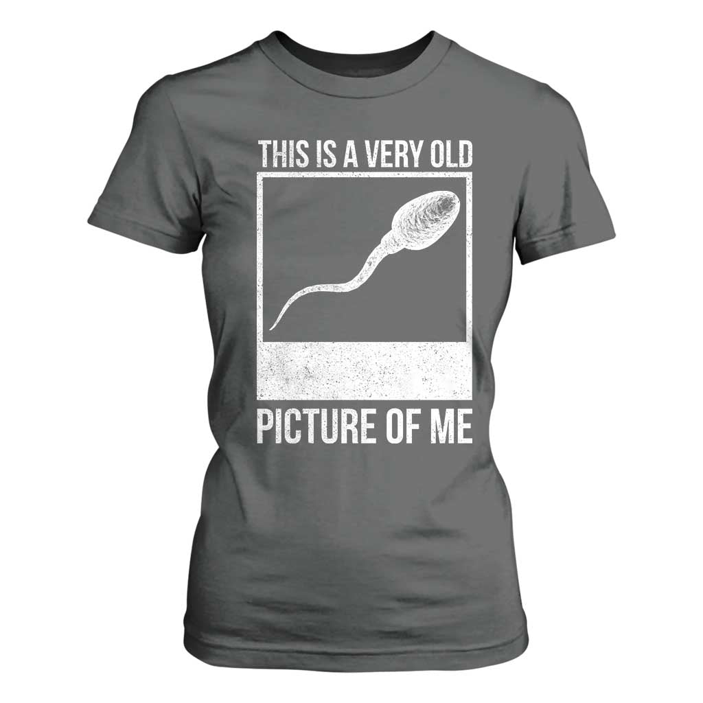 Funny This Is A Very Old Picture Of Me T Shirt For Women Adult Humor Gag Gift TS11 Dark Heather Print Your Wear