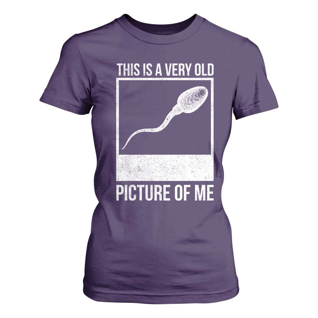 Funny This Is A Very Old Picture Of Me T Shirt For Women Adult Humor Gag Gift TS11 Purple Print Your Wear