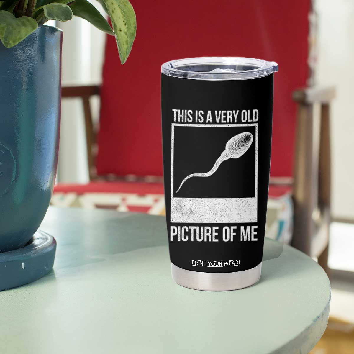Funny This Is A Very Old Picture Of Me Tumbler Cup Adult Humor Gag Gift TS11 Print Your Wear