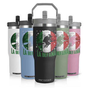 La Befana Italian Christmas Flip Straw Tumbler Xmas Witch Folklore Italy Holiday TS11 Print Your Wear