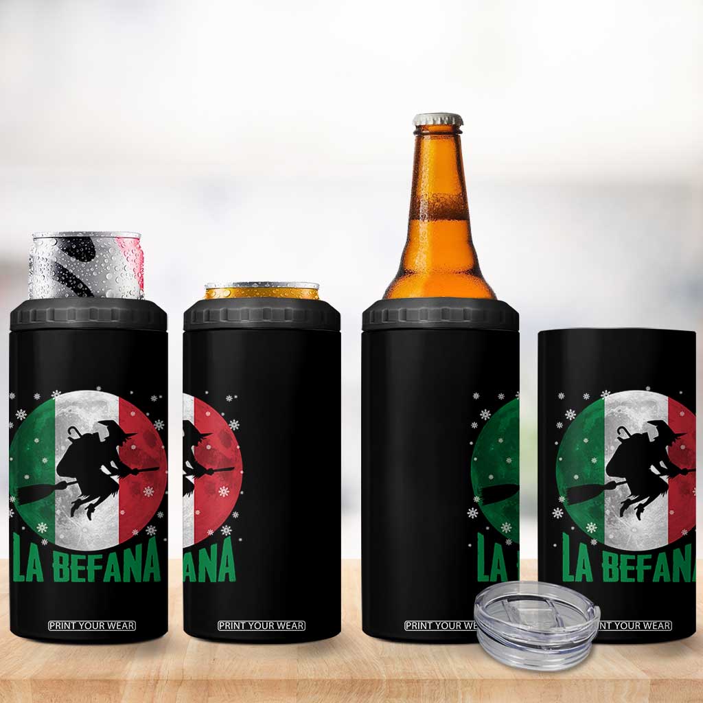 La Befana Italian Christmas 4 in 1 Can Cooler Tumbler Xmas Witch Folklore Italy Holiday TS11 Print Your Wear