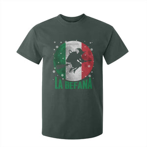 La Befana Italian Christmas T Shirt For Kid Xmas Witch Folklore Italy Holiday TS11 Dark Forest Green Print Your Wear