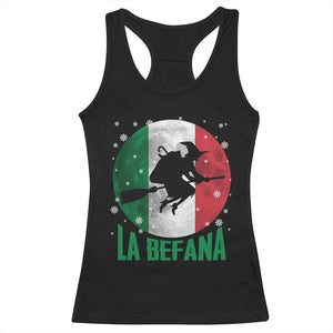 La Befana Italian Christmas Racerback Tank Top Xmas Witch Folklore Italy Holiday TS11 Black Print Your Wear