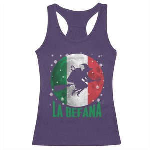 La Befana Italian Christmas Racerback Tank Top Xmas Witch Folklore Italy Holiday TS11 Purple Print Your Wear