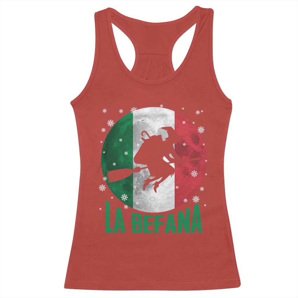 La Befana Italian Christmas Racerback Tank Top Xmas Witch Folklore Italy Holiday TS11 Red Print Your Wear