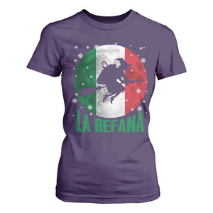 La Befana Italian Christmas T Shirt For Women Xmas Witch Folklore Italy Holiday TS11 Purple Print Your Wear