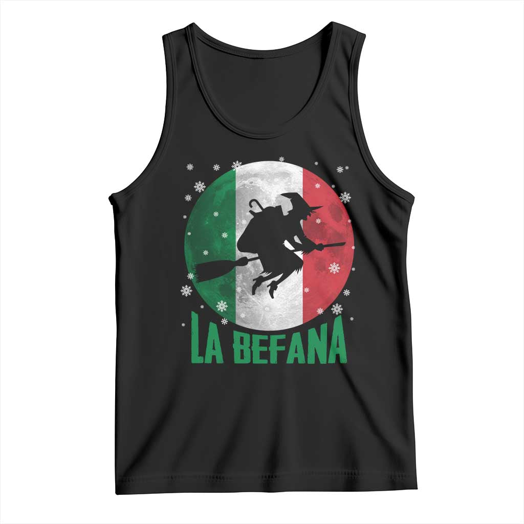 La Befana Italian Christmas Tank Top Xmas Witch Folklore Italy Holiday TS11 Black Print Your Wear