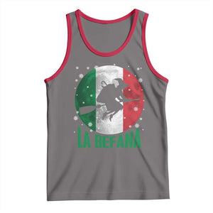 La Befana Italian Christmas Tank Top Xmas Witch Folklore Italy Holiday TS11 Deep Heather Red Print Your Wear