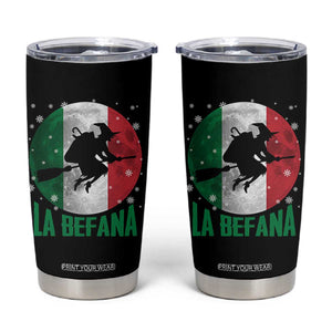 La Befana Italian Christmas Tumbler Cup Xmas Witch Folklore Italy Holiday TS11 Black Print Your Wear