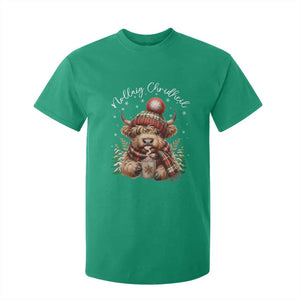 Scottish Christmas T Shirt For Kid Nollaig Chridheil Gaelic Xmas Higland Cow TS11 Irish Green Print Your Wear