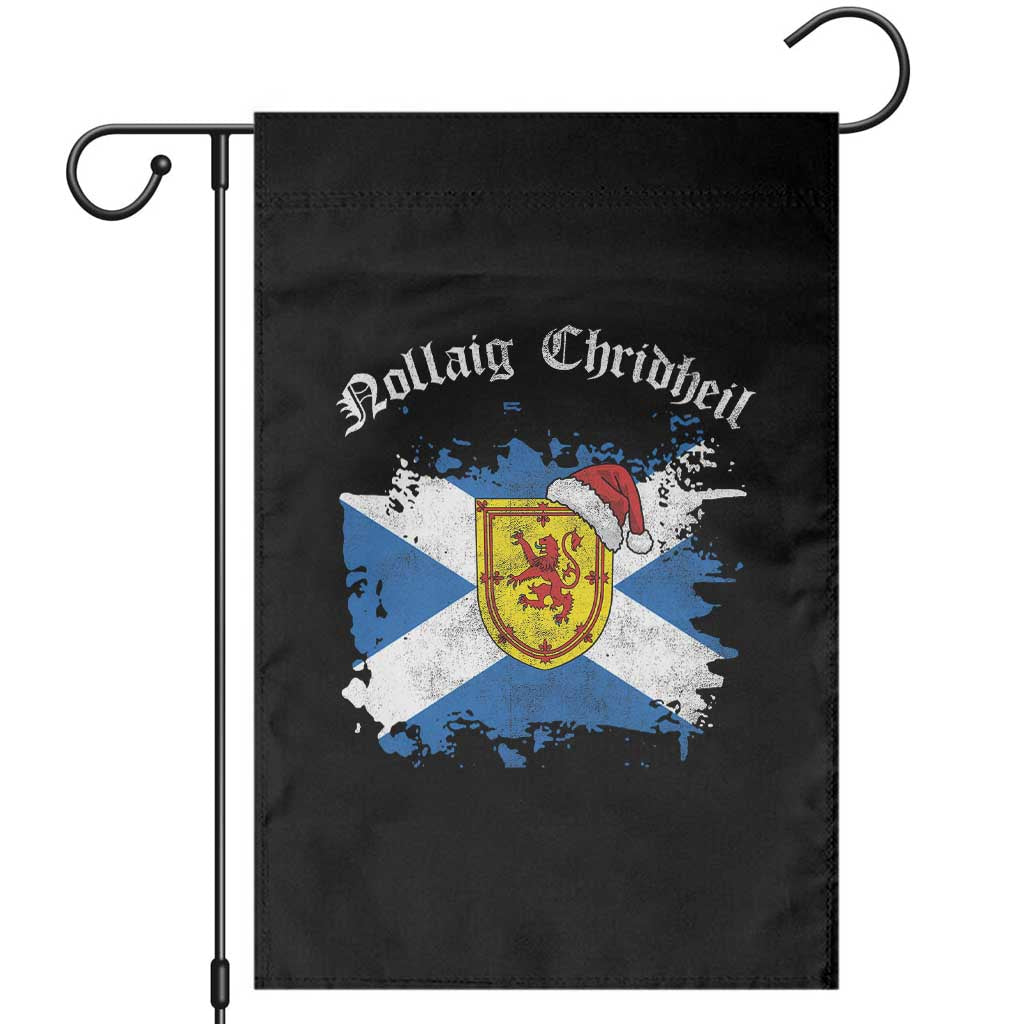 Scottish Christmas Garden Flag Nollaig Chridheil Gaelic Xmas Scotland Lion Rampant TS11 Black Print Your Wear