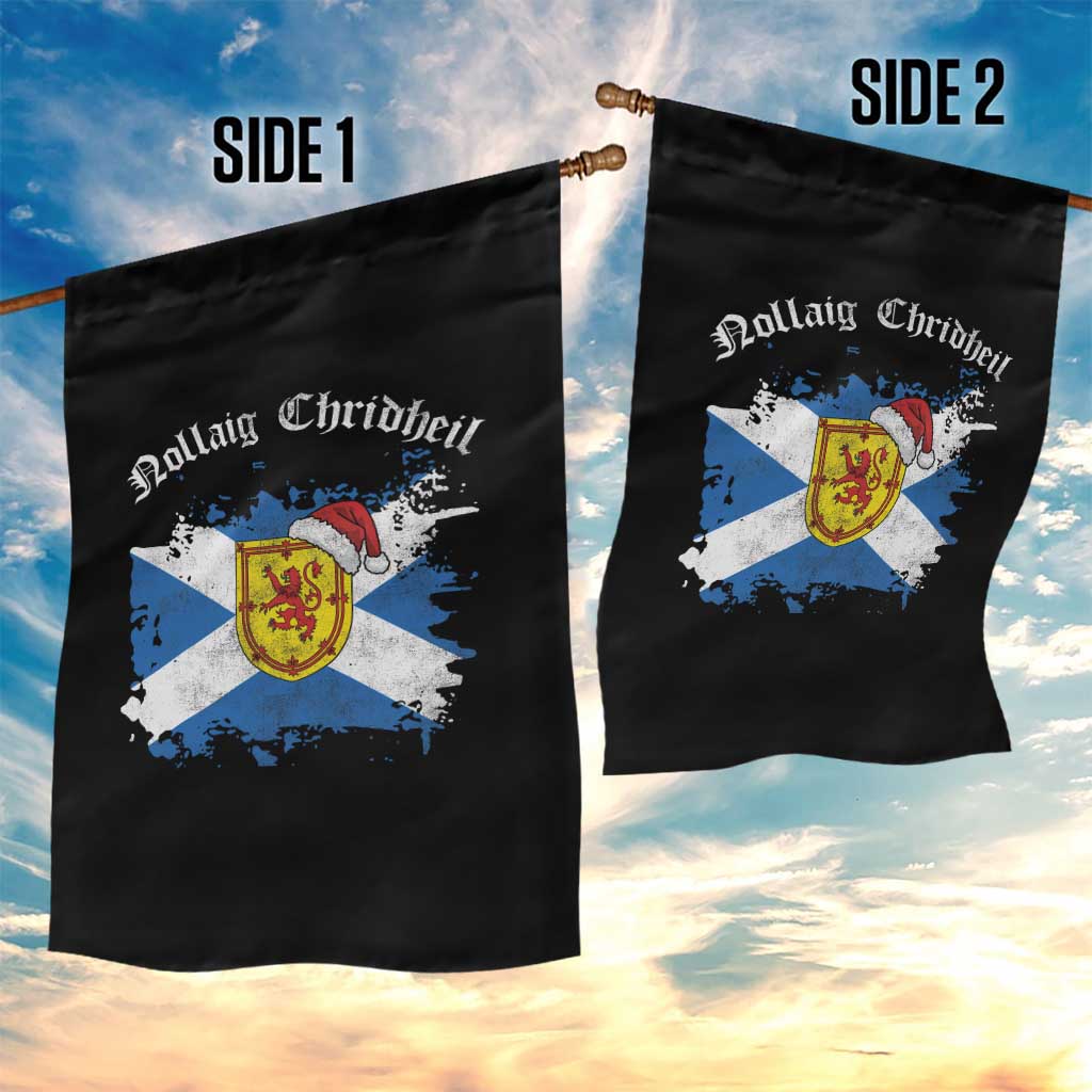 Scottish Christmas Garden Flag Nollaig Chridheil Gaelic Xmas Scotland Lion Rampant TS11 Print Your Wear
