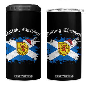 Scottish Christmas 4 in 1 Can Cooler Tumbler Nollaig Chridheil Gaelic Xmas Scotland Lion Rampant TS11 One Size: 16 oz Black Print Your Wear