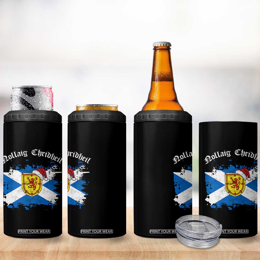 Scottish Christmas 4 in 1 Can Cooler Tumbler Nollaig Chridheil Gaelic Xmas Scotland Lion Rampant TS11 Print Your Wear