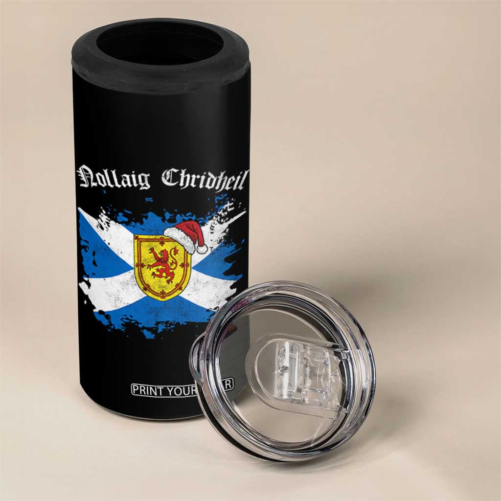 Scottish Christmas 4 in 1 Can Cooler Tumbler Nollaig Chridheil Gaelic Xmas Scotland Lion Rampant TS11 Print Your Wear