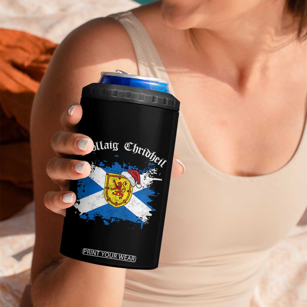 Scottish Christmas 4 in 1 Can Cooler Tumbler Nollaig Chridheil Gaelic Xmas Scotland Lion Rampant TS11 Print Your Wear
