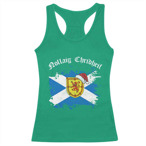 Scottish Christmas Racerback Tank Top Nollaig Chridheil Gaelic Xmas Scotland Lion Rampant TS11 Irish Green Print Your Wear
