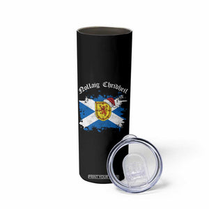 Scottish Christmas Skinny Tumbler Nollaig Chridheil Gaelic Xmas Scotland Lion Rampant TS11 Print Your Wear